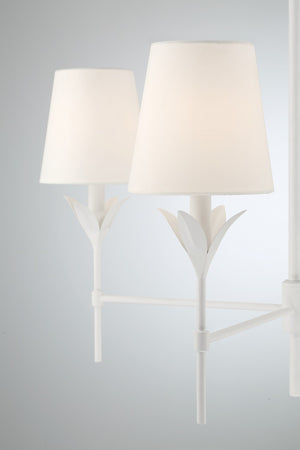 Laurel 28'' Four Light Chandelier, Matte White Alt 4.jpg