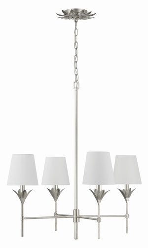 Laurel 28'' Four Light Chandelier, Antique Silver - Alternate Product Image 1.jpg