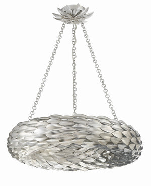 Laurel 24'' Six Light Pendant, Antique Silver - Alternate Product Image 1.jpg