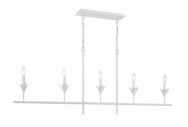 Laurel 6'' Five Light Chandelier, Matte White Alt 5.jpg