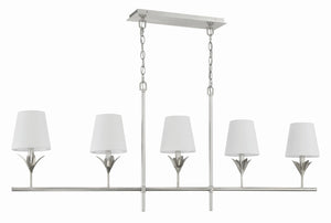 Laurel 6'' Five Light Chandelier, Antique Silver - Alternate Product Image 1.jpg