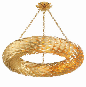 Laurel 33.5'' Eight Light Semi Flush Mount, Antique Gold - Alternate Product Image 2.jpg