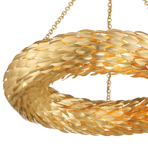 Laurel 33.5'' Eight Light Semi Flush Mount, Antique Gold - Alternate Product Image 3.jpg
