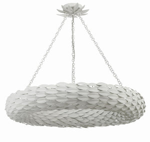 Laurel 33.5'' Eight Light Pendant, Matte White - Alternate Product Image 1.jpg