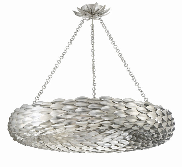 Laurel 33.5'' Eight Light Pendant, Antique Silver - Alternate Product Image 1.jpg