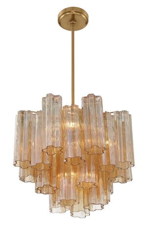 Adler 17.75'' Four Light Chandelier, Aged Brass Amber - Alternate Product Image 2.jpg
