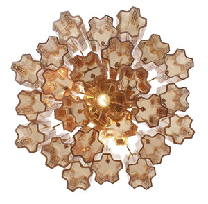 Adler 17.75'' Four Light Semi Flush Mount, Aged Brass Amber - Alternate Product Image 3.jpg