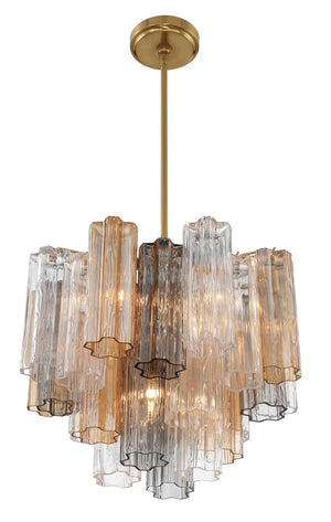 Adler 17.75'' Four Light Chandelier, Aged Brass Autumn - Alternate Product Image 2.jpg