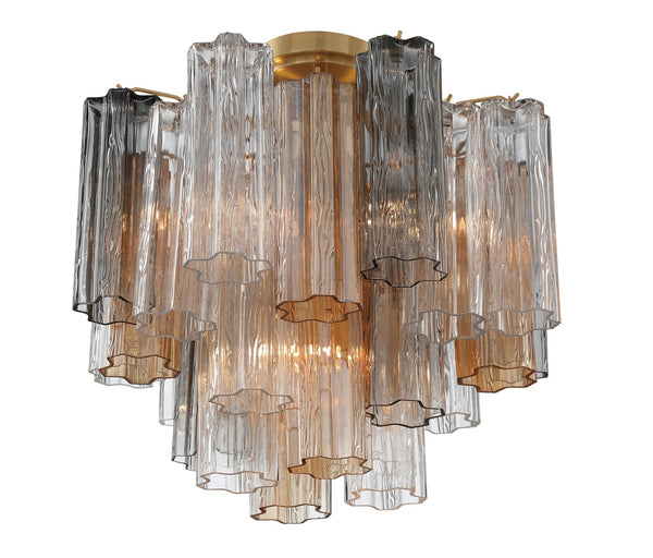 Adler 17.75'' Four Light Semi Flush Mount, Aged Brass Autumn - Alternate Product Image 2.jpg