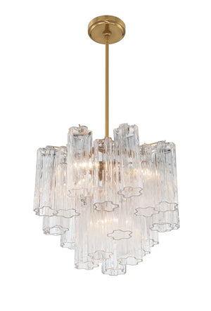 Adler 17.75'' Four Light Chandelier, Aged Brass Clear - Alternate Product Image 2.jpg