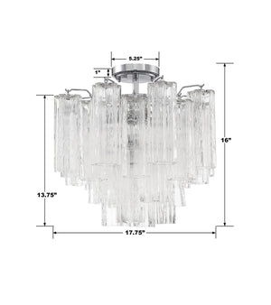 Adler 17.75'' Four Light Semi Flush Mount, Chrome Clear Alt 5.jpg