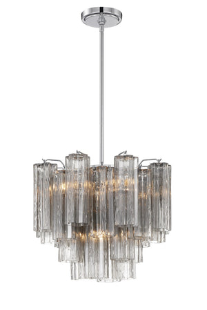 Adler 17.75'' Four Light Chandelier, Chrome Smoke - Alternate Product Image 1.jpg