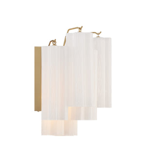 Adler 14.5'' Two Light Wall Sconce, Aged Brass White - Alternate Product Image 3.jpg