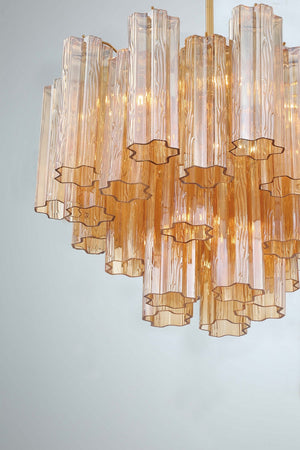 Adler 19.75'' Six Light Chandelier, Aged Brass Amber Alt 4.jpg