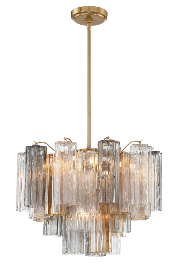 Adler 19.75'' Six Light Chandelier, Aged Brass Autumn - Alternate Product Image 1.jpg