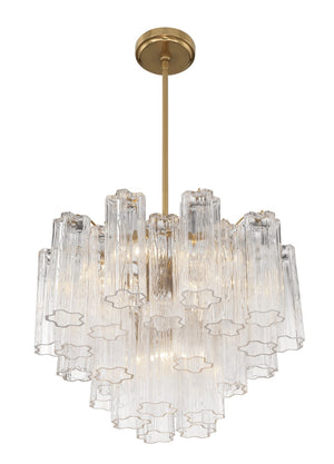 Adler 19.75'' Six Light Chandelier, Aged Brass Clear - Alternate Product Image 2.jpg