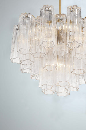 Adler 19.75'' Six Light Chandelier, Aged Brass Clear Alt 4.jpg