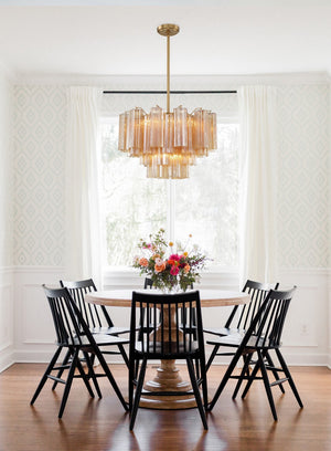 Adler 22'' Nine Light Chandelier, Aged Brass Amber Alt 5.jpg