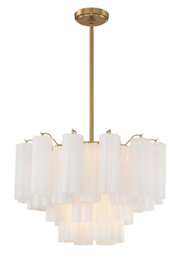 Adler 22'' Nine Light Chandelier, Aged Brass White - Alternate Product Image 1.jpg