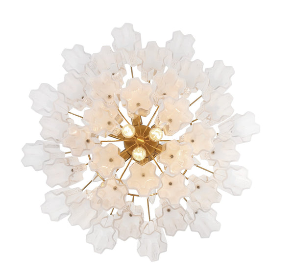 Adler 22'' Nine Light Chandelier, Aged Brass White - Alternate Product Image 3.jpg