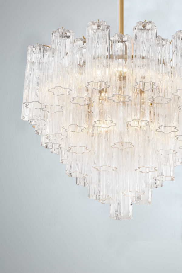 Adler 26.75'' 12 Light Chandelier, Aged Brass Clear Alt 4.jpg