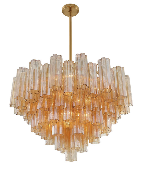 Adler 32'' 16 Light Chandelier, Aged Brass Amber - Alternate Product Image 2.jpg