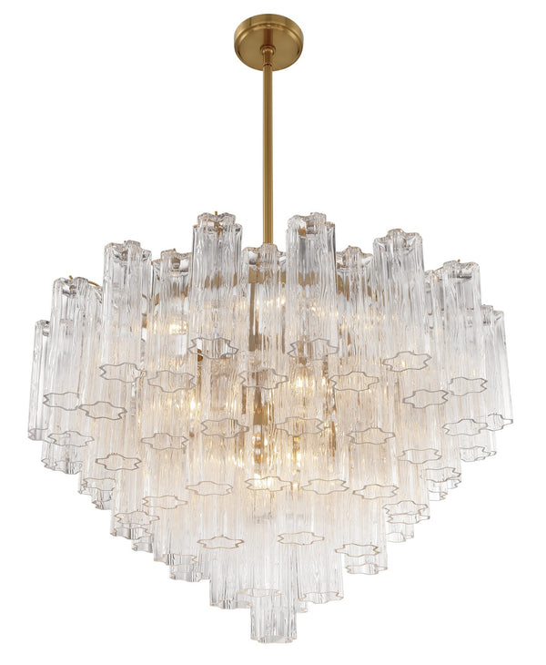 Adler 32'' 16 Light Chandelier, Aged Brass Clear - Alternate Product Image 2.jpg