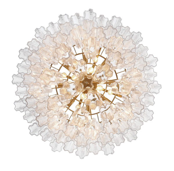 Adler 32'' 16 Light Chandelier, Aged Brass Clear - Alternate Product Image 3.jpg