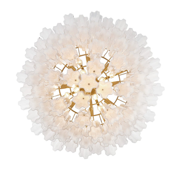 Adler 32'' 16 Light Chandelier, Aged Brass White - Alternate Product Image 3.jpg
