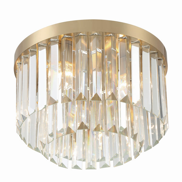 Hayworth 16'' Four Light Flush Mount, Aged Brass - Alternate Product Image 3.jpg