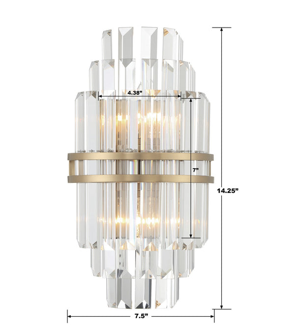 Hayworth 7.5'' Two Light Wall Sconce, Aged Brass Alt 4.jpg