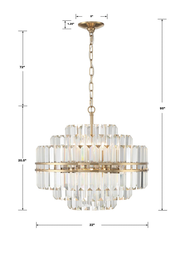 Hayworth 22'' 12 Light Chandelier, Aged Brass Alt 5.jpg