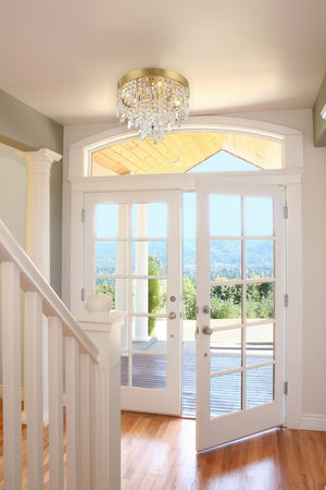 Winnie 16'' Four Light Flush Mount, Antique Gold Alt 4.jpg