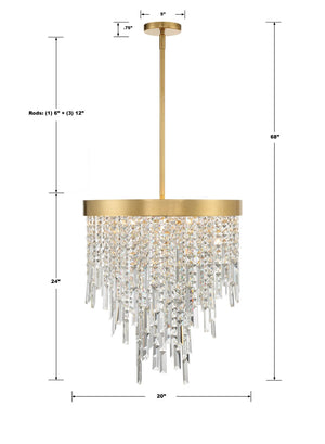 Winnie 20'' Five Light Chandelier, Antique Gold Alt 5.jpg