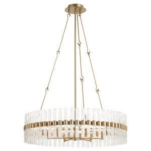 Asher Six Light Chandelier, Aged Brass - Alternate Product Image 1.jpg