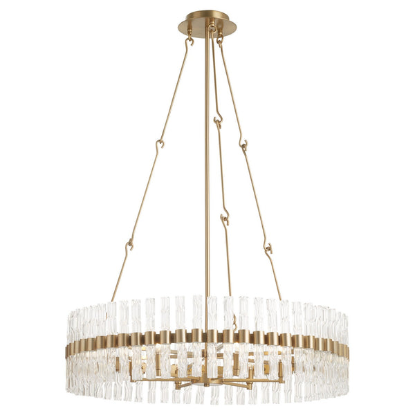 Asher Six Light Chandelier, Aged Brass - Alternate Product Image 1.jpg