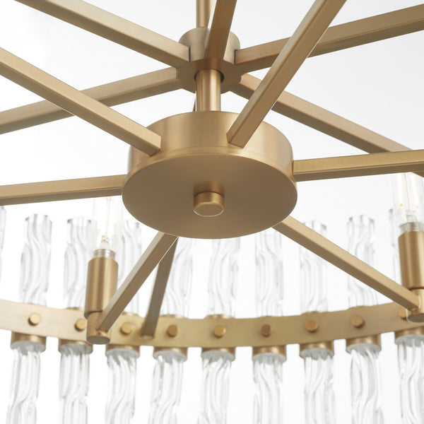 Asher Six Light Chandelier, Aged Brass Alt 5.jpg