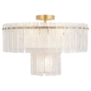 Lennox Seven Light Ceiling Mount, Aged Brass - Alternate Product Image 1.jpg