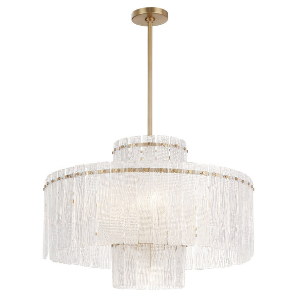 Lennox Nine Light Chandelier, Aged Brass - Alternate Product Image 1.jpg
