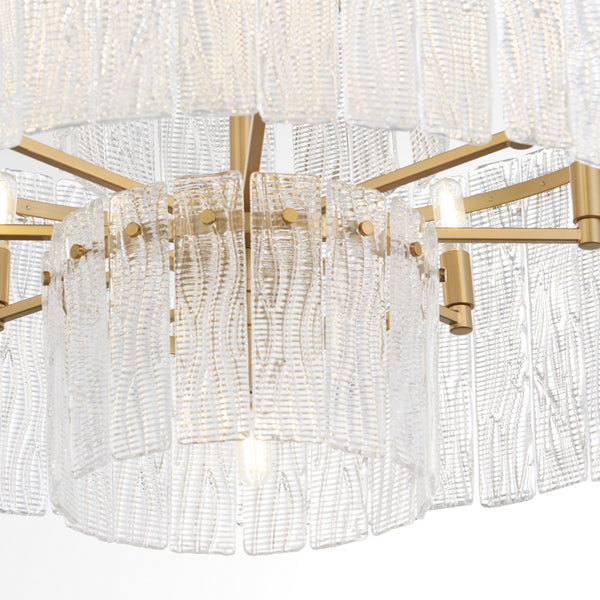 Lennox Nine Light Chandelier, Aged Brass - Alternate Product Image 2.jpg