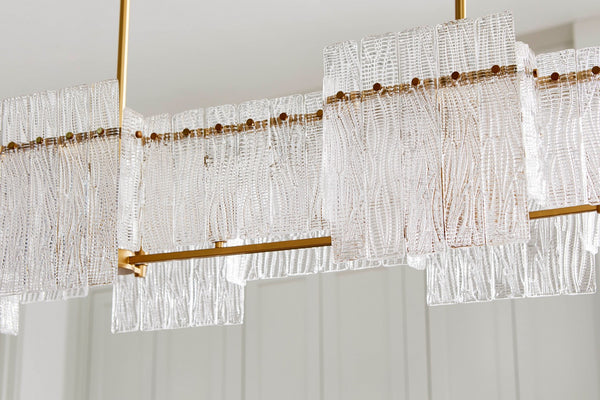 Lennox Eight Light Linear Pendant, Aged Brass - Alternate Product Image 3.jpg