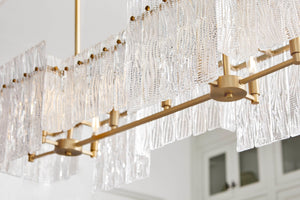 Lennox Eight Light Linear Pendant, Aged Brass Alt 5.jpg