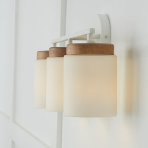 Aiden 23.5'' Three Light Vanity, Light Wood and White - Alternate Product Image 2.jpg