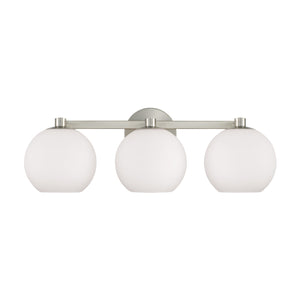 Cahya 22.75" Three Light Vanity, Brushed Nickel