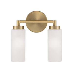 Sasha 11.25" Two Light Vanity, Aged Brass