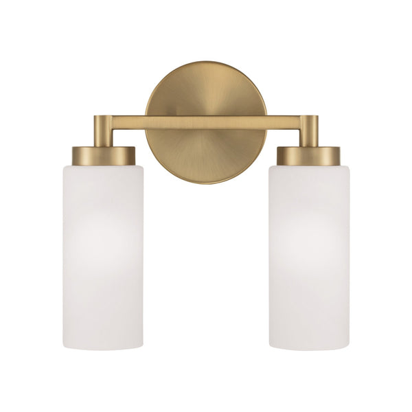 Sasha 11.25" Two Light Vanity, Aged Brass