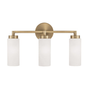 Sasha 19" Three Light Vanity, Aged Brass
