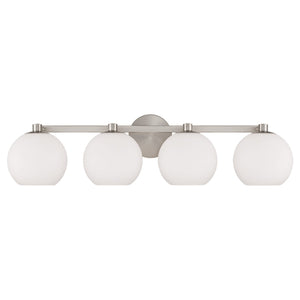 Cahya 31" Four Light Vanity, Brushed Nickel