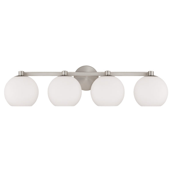 Cahya 31" Four Light Vanity, Brushed Nickel