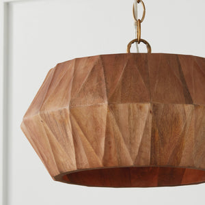 Nadal 15'' One Light Semi-Flush Mount, Light Wood and Brass - Alternate Product Image 1.jpg